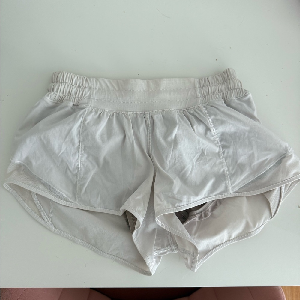 Lululemon Athletica White Athletic Shorts